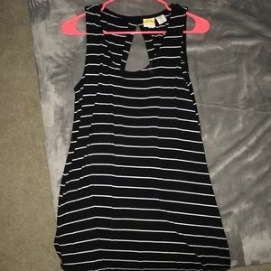 black stripped sundress